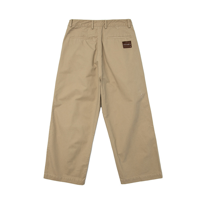 Autumn solid Japanese retro base trousers