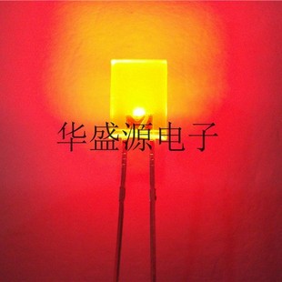 New in-line LED light emitting diode 2*5*7 white red square red light bright before purchase please consult