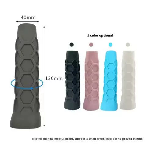 Cross-Border Pickleball Racket High Elastic Silicone Racket Grip Cover Octagonal Honeycomb Silicone Handle Protective Cover Universal