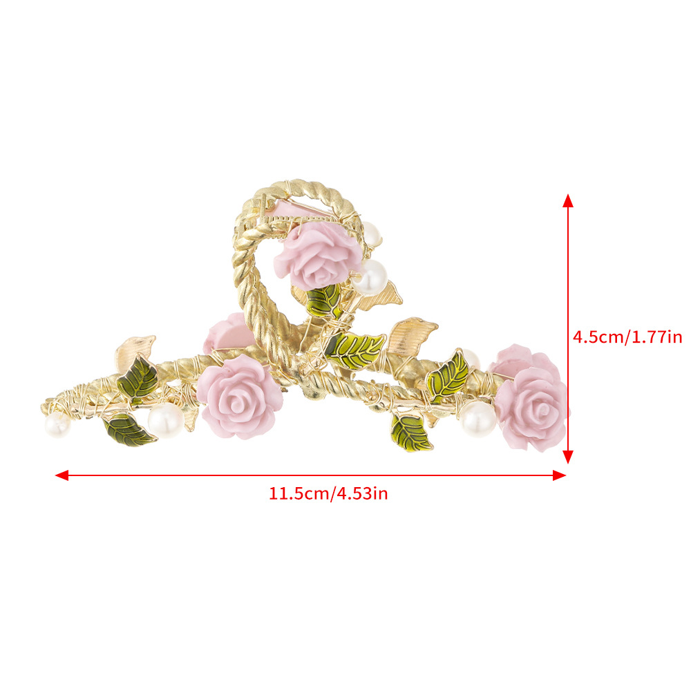 65g Weight Elegant Simple Style Women's Flower Metal Hair Claws