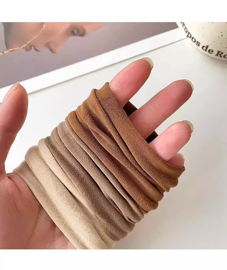 High Elasticity Ultra-Wide Hair Tie 2025 New Model High-End Rubber Band Women's Hair Ring Hair Accessory High Ponytail Hair Tie Hair Rope