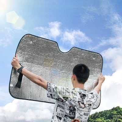 Sun shade: foil heat insulation sun shield