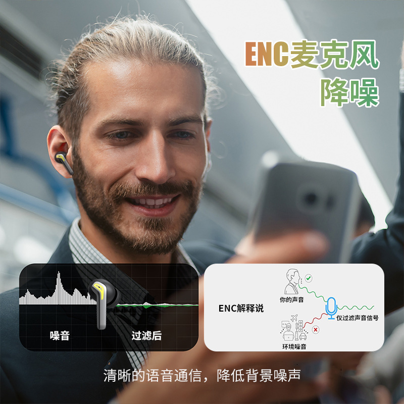 G05新型bluetoothイヤホン入耳式5.4騒音低減超長待機メーカー直販tws低遅延イヤホン|undefined
