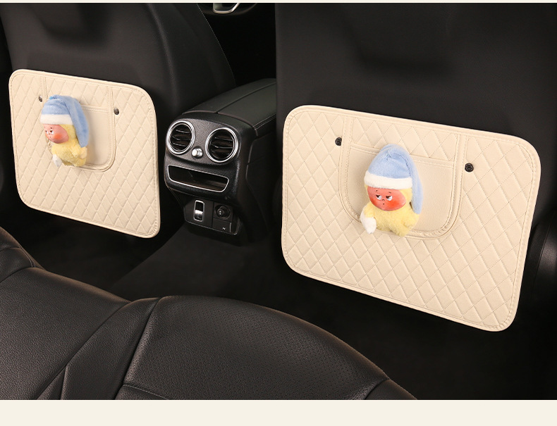 Star Girl Cute Cartoon Car Seat Back Anti-Kick Pad, Car Seat Back Anti-Dirt Pad, Children's Anti-Kick Pad