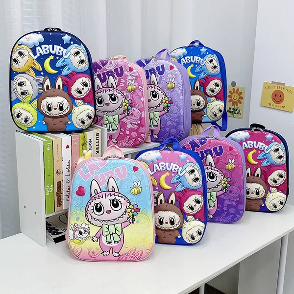 Cross-Border New Cute Cartoon Backpacks for Men, Women, and Children, Kindergarten School Bags, Outdoor Hard-Shell Wholesale