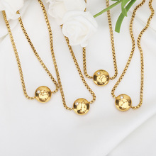 跨境热销十二星座镶钻手链女个性化创意可调节18k金钛钢手链批发