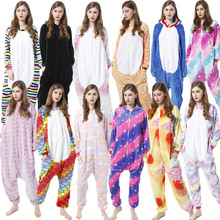 外贸新款法兰绒卡通动物连体睡衣苏利文情侣亲子连体睡衣家居服