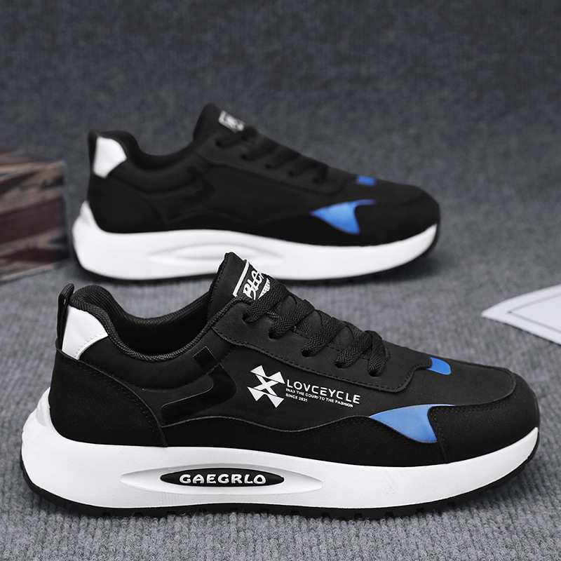 Zapatos de hombre 2025 nueva tendencia de primavera todo fósforo resistente al desgaste deportes zapatos casuales zapatos ligeros de suela blanda para hombre