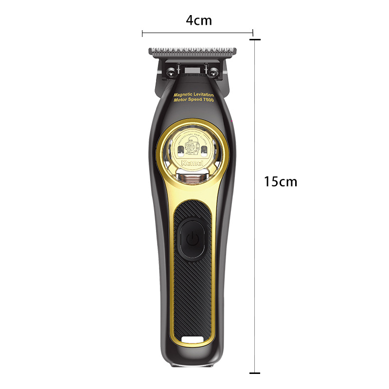 Venta directa de fábrica, cortadora de pelo eléctrica Kemei KM-2268, recortadora eléctrica profesional sin escobillas para barbería, corte de pelo con aceite