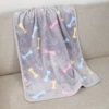 280g gray multi -color bone blanket
