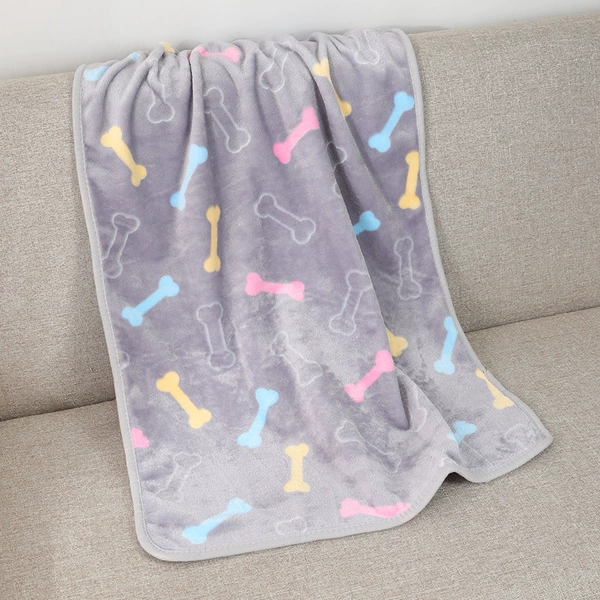 280g gray multi -color bone blanket