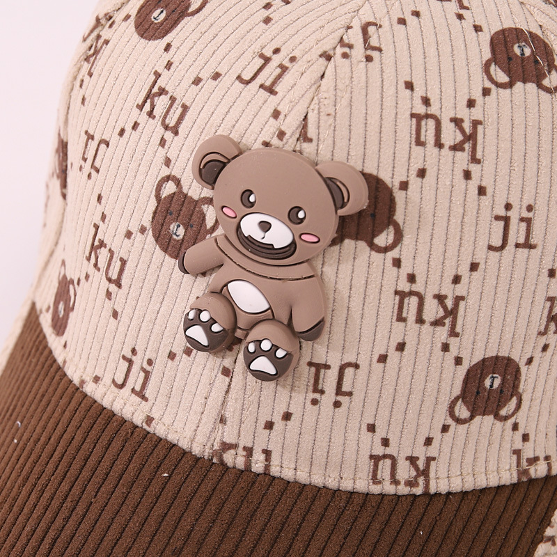 Sombreros para niños otoño sombreros de béisbol para niños gorras de lengua de pato lindas felpa para hombres bebés calientes otoño invierno