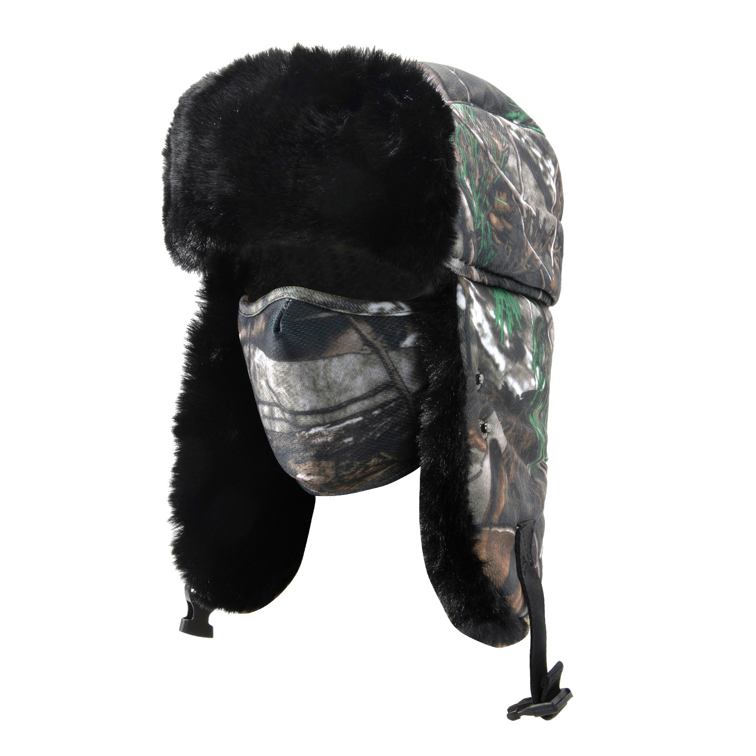 Sombrero invierno Thunderbolt sombrero hombre camuflaje grueso sombrero de esquí calentamiento almacenamiento de calor guantes de terciopelo sombrero de vuelo moda de personalidad
