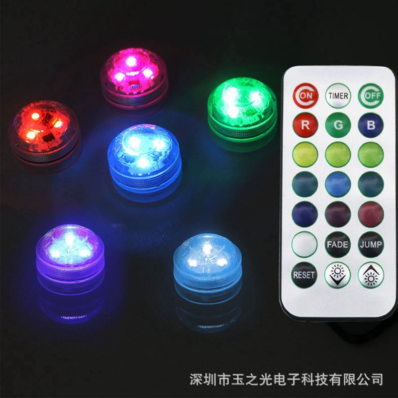 Переходная граница 3CM diving light LED цветной дистанционное управление алмазная ручка свет ом, регулируемая по времени световая декоративная светильник для бассейна