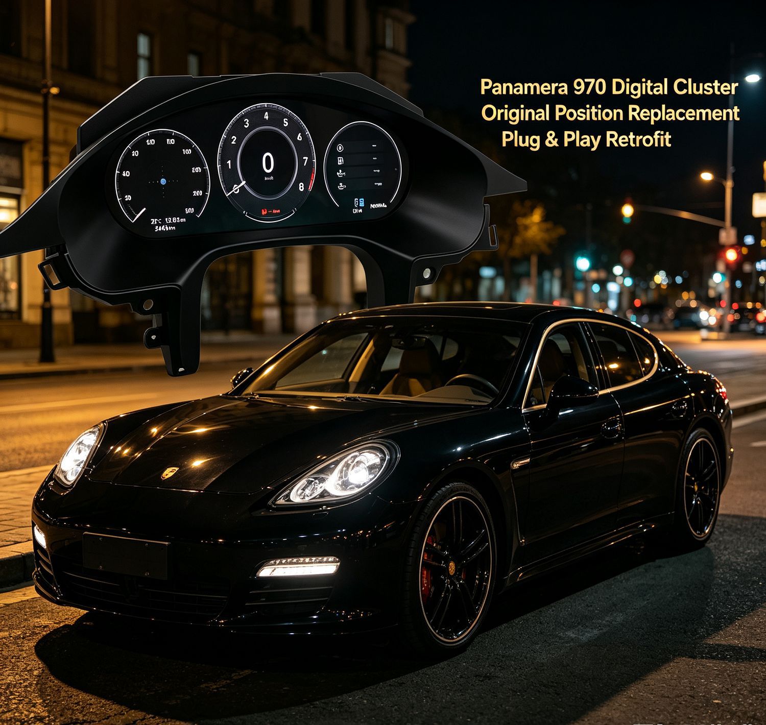 Suitable for Porsche Panamera 970 Full Lcd Instrument Panel 12.3inch Non-Destructive Upgrade and Modification Digitalization