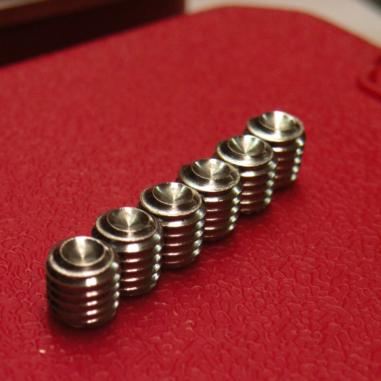 SUS304 DIN916凹端机米螺丝止付顶丝,不锈钢紧定螺丝美制6-32牙