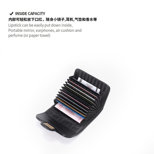 Leather Purse 2024 New Arrival Minimalist Multi-Card Holder Wallet with Small Scents of Fashion, Small Lattice Pattern, Dropshipping One Piece