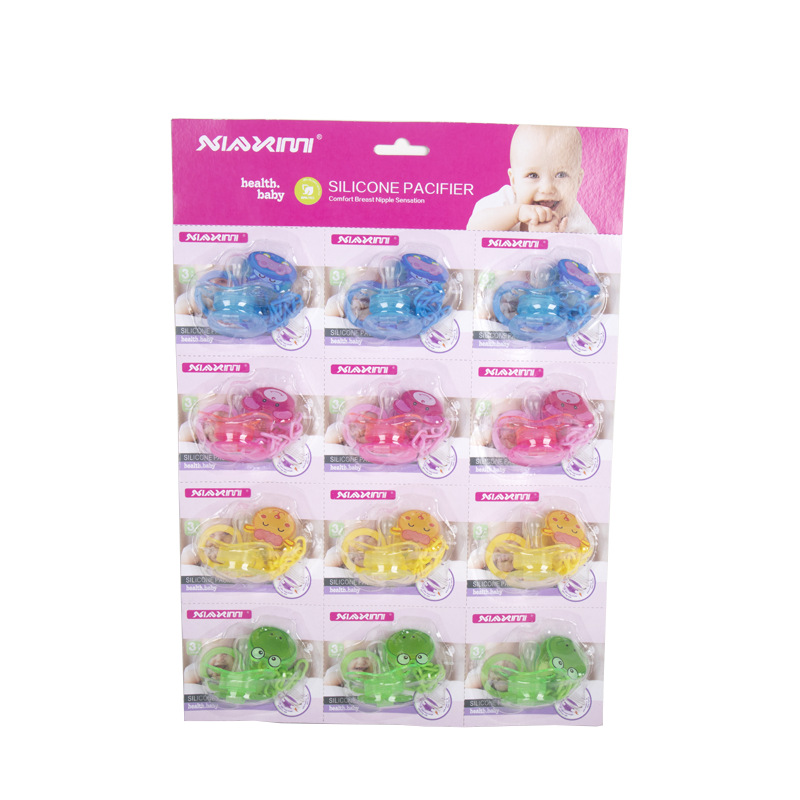 Foreign trade baby pacifier coax baby artifact cute cartoon fake pacifier wholesale factory direct customization
