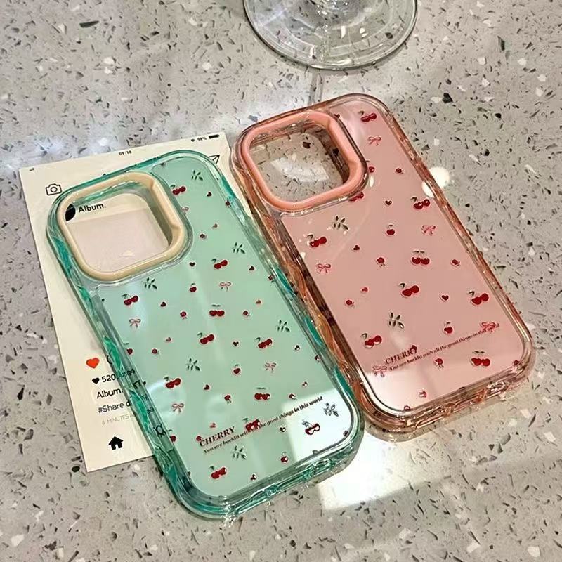Suitable for Full-Screen Little Cherry iPhone 17 Pro Max Phone Case, Apple 12/11 Korean Style 15 Pro Soft Case 16 Pr Suitable for Full-Screen Little Cherry iPhone 17 Pro Max Phone Case, Apple 12/11 Korean Style 15 Pro Soft Case 16 Pr