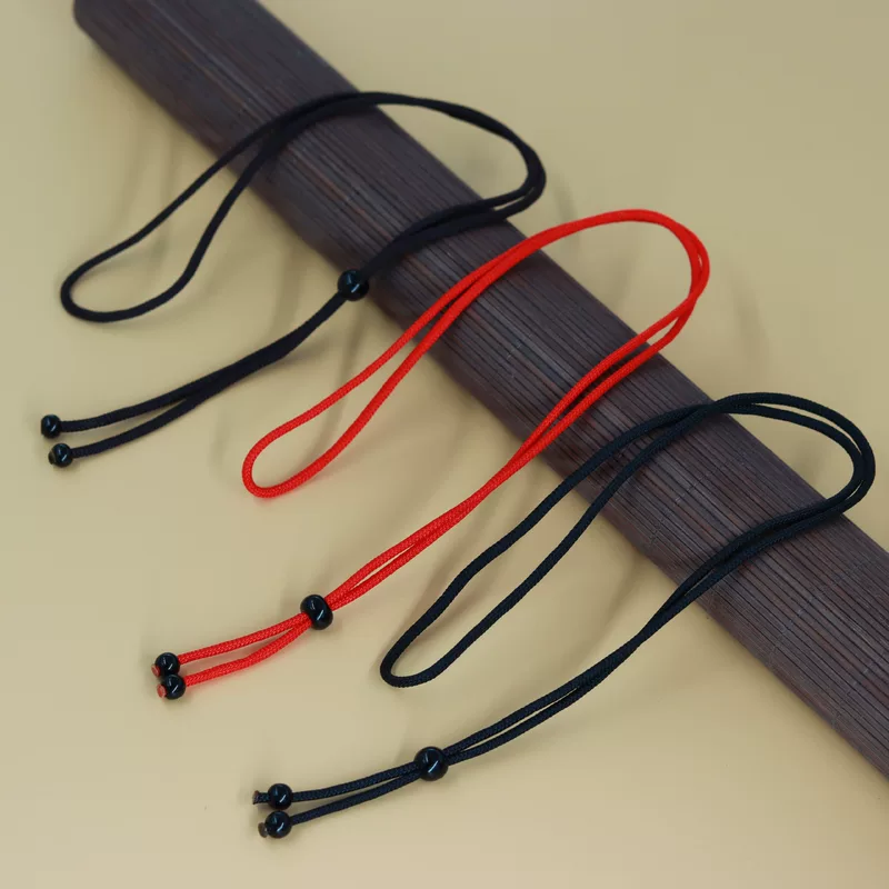 [Necklace cord, pendant, emerald woven strap wax agate]