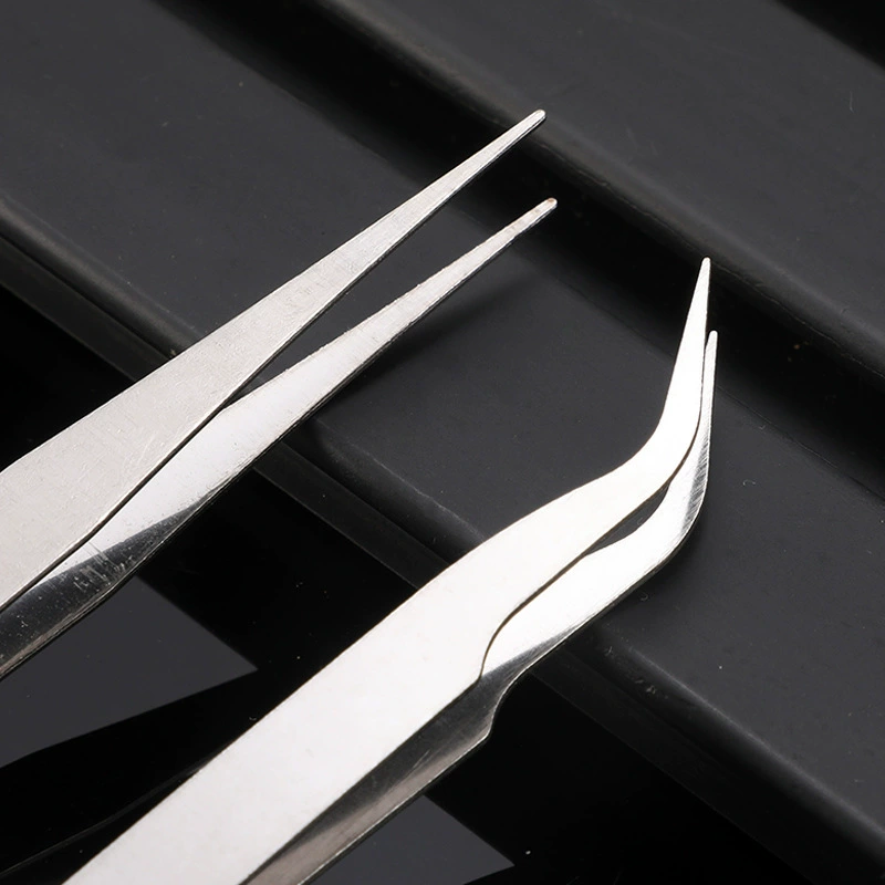 Anti-static electronic tweezers stainless steel, handmade, wholesale, scheduler