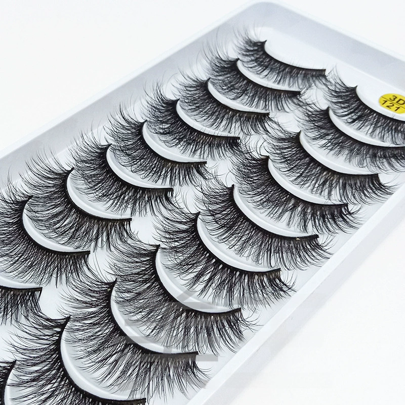Dense lengthening curling false eyelashes for eyelashes, 3D