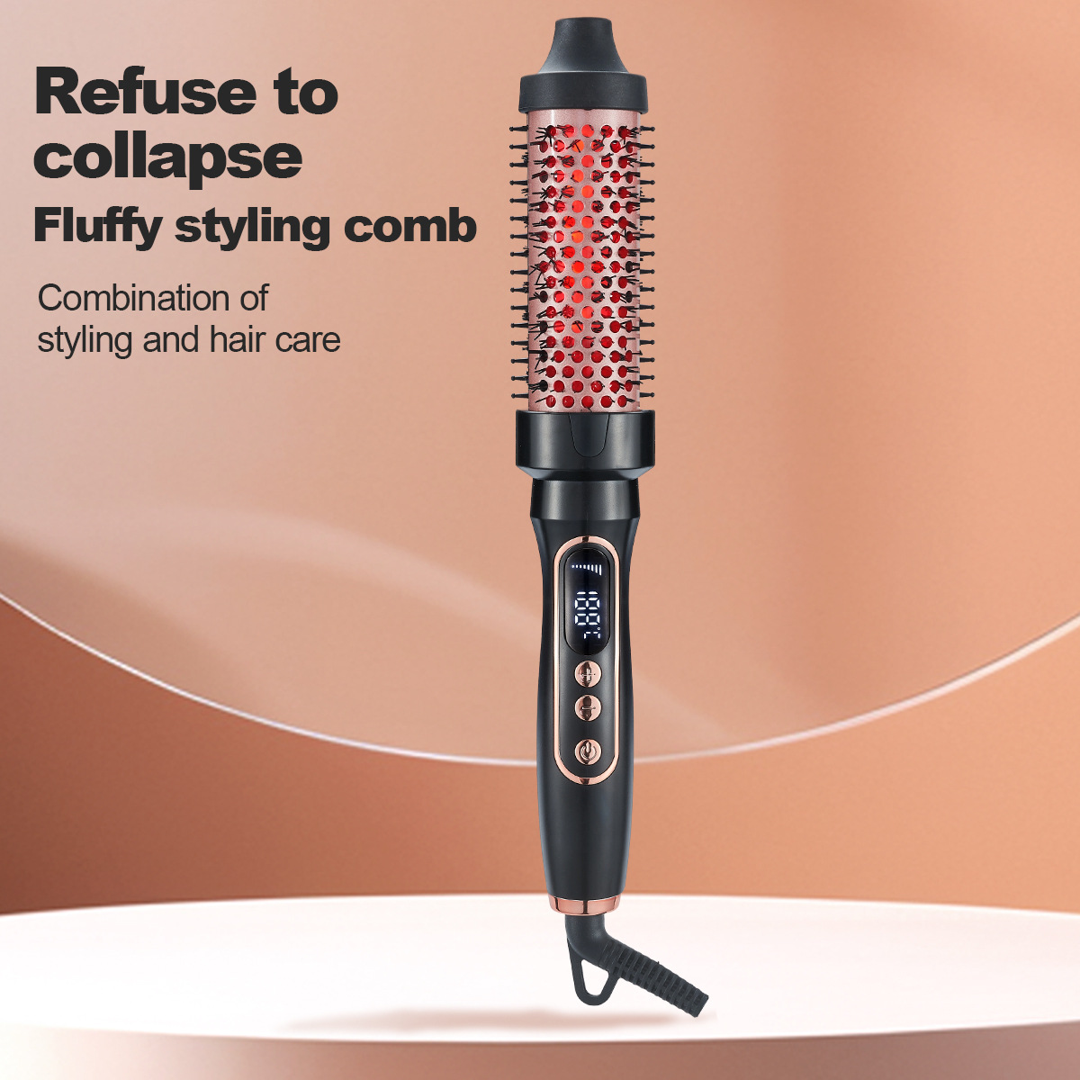 Cross-Border Curling Comb, Infrared Curling Iron, Straightening and Curling Dual-Purpose Inner Buckle, Big Wave Lazy Curling Iron, Electric Comb