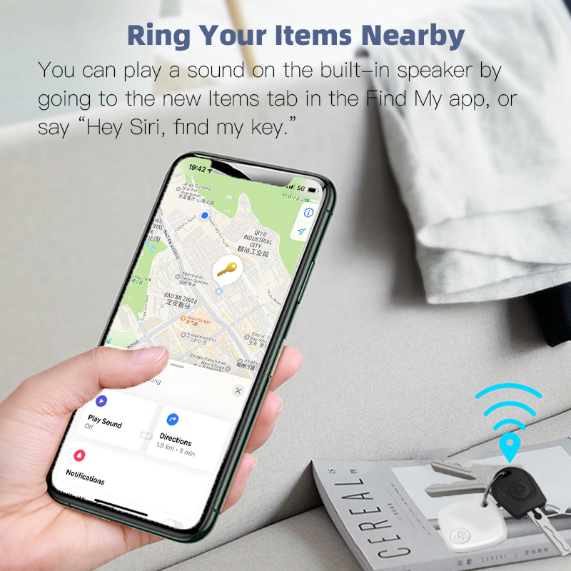 Apple FindMy uyumlu Bluetooth takip cihazı
