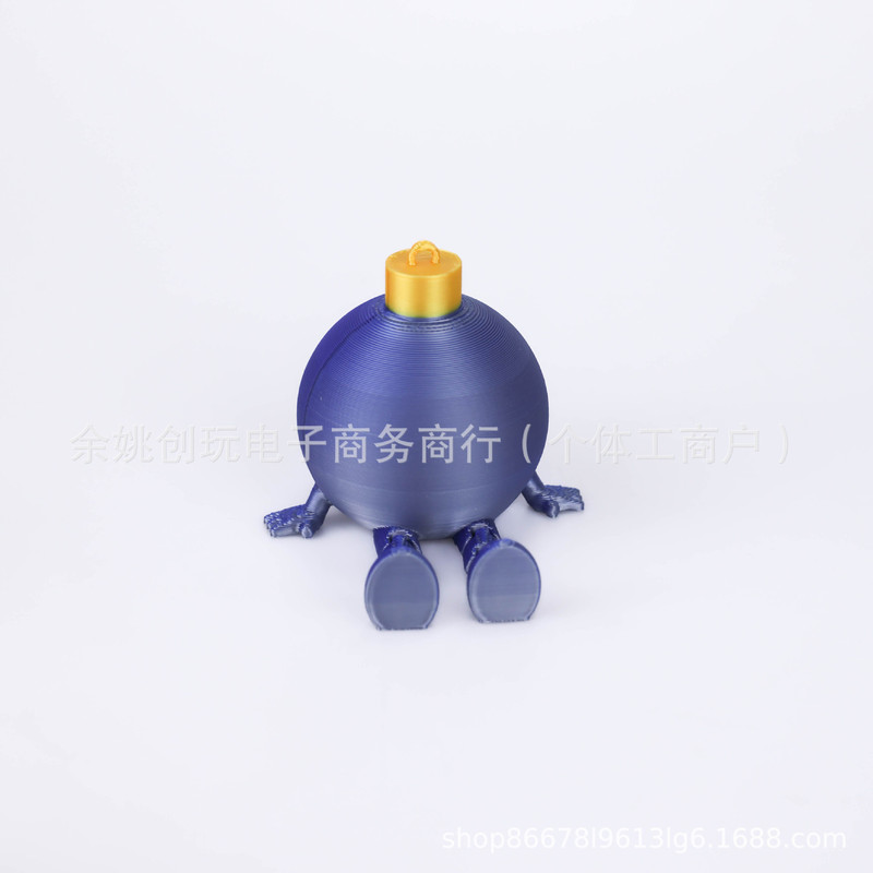跨境亚马逊爆款万圣节3D打印炸弹 铰链式炸弹装饰摆件|undefined