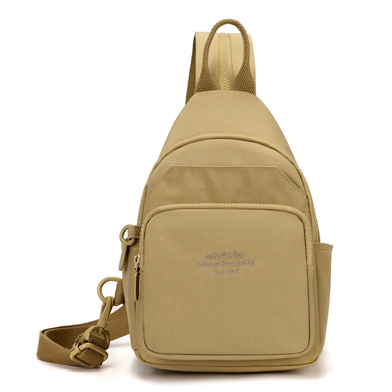 Colorful Fox Universal nylon one-shoulder bag for leisure, backpack