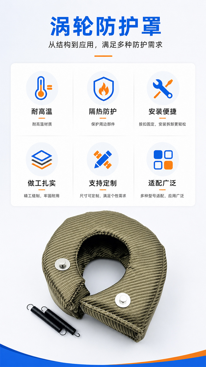 Turbo Heat Shield T3T4T6 Universal Type Supercharger Protective Cover High Temperature Resistant Modification Parts Wholesale in Stock