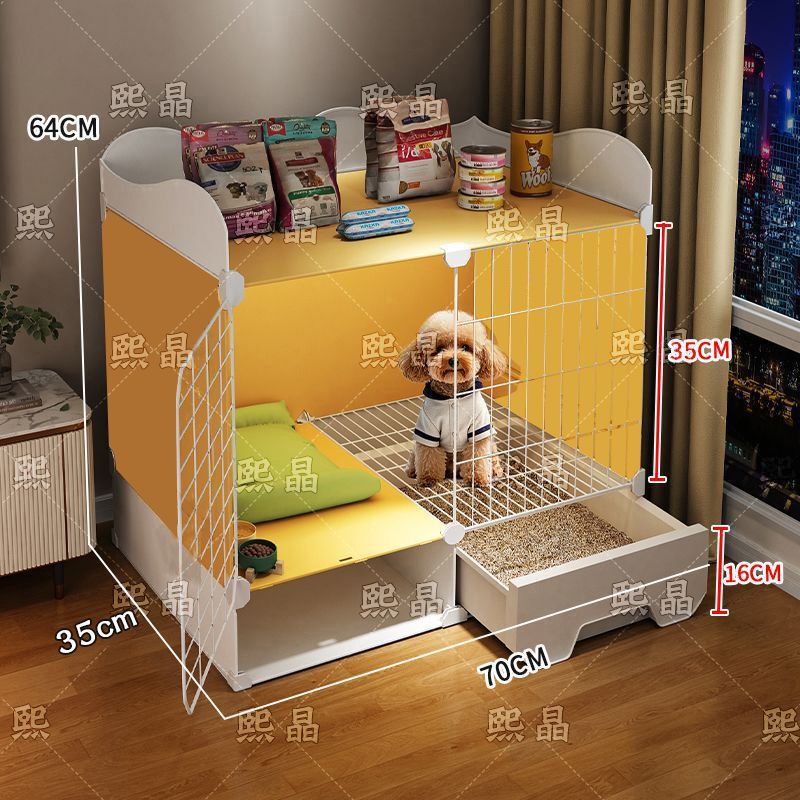 小型犬用の新しい犬用ケージ、1部屋、1リビングルーム、1バスルーム、トイレ付きの広いスペース、独立した犬小屋、豪華なヴィラ|undefined