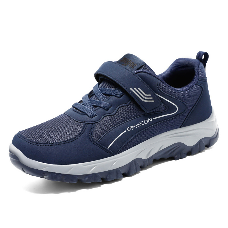 Sneaker 2024 primavera nueva pareja de hombres y mujeres Velcro casual cómodo transpirable zapatos para caminar de mediana edad y ancianos