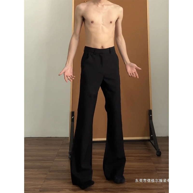 Cleanfit Black 517 Micro-Flared Trousers Men's Handsome Pants American High Street Straight Scimitar Pants