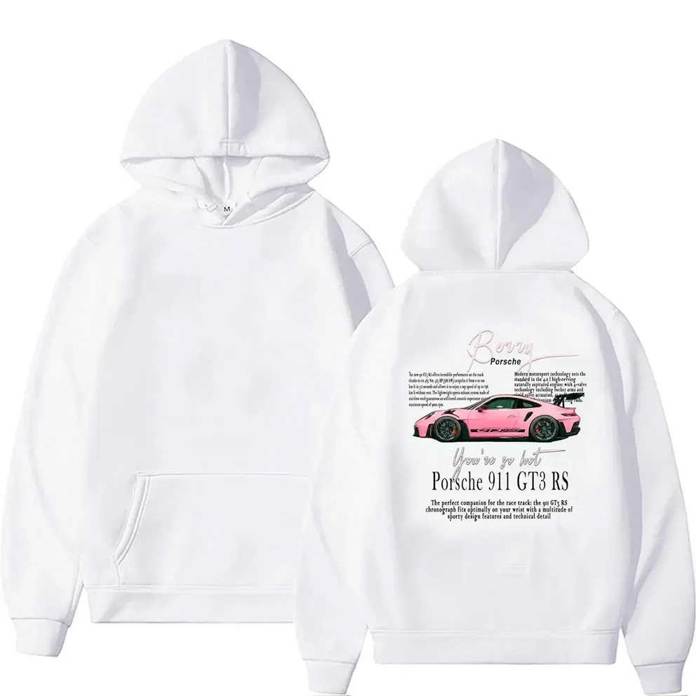 Casual Cotton Classic Fashion Design Car Letter Hoodies