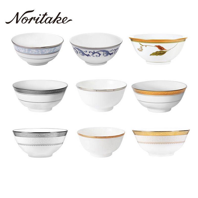Noritake Wu Jinkou household Rice Bowl Noodle Bowl hotel soup bowl large Chinese restaurant Hall supporting tableware