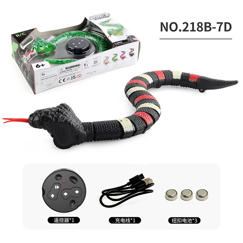 Ratón de simulación de control remoto por infrarrojos eléctrico transfronterizo Cobra Toda la persona parodia modelo animal juguete juguete para mascotas