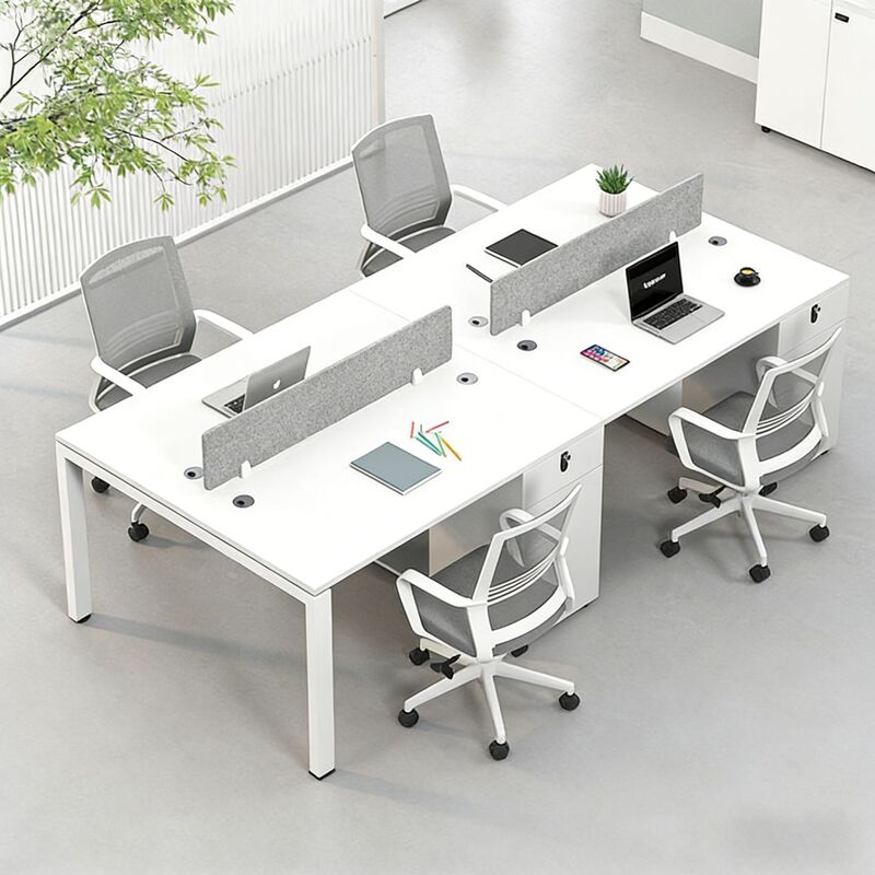 Foshan Office Desk for 4 People, Staff Desk, Computer Desk, Office Desk and Chair Set, Simple Modern Partition Screen Foshan Office Desk for 4 People, Staff Desk, Computer Desk, Office Desk and Chair Set, Simple Modern Partition Screen