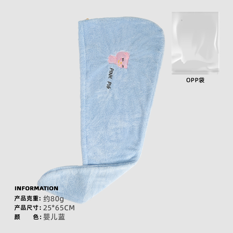 Gorro de secado de vellón de coral Toalla de secado de cabello engrosada para mujer Gorro de secado de cabello absorbente fuerte Gorro de ducha de secado rápido Pañuelo de cabeza Gorro de secado de cabello al por mayor