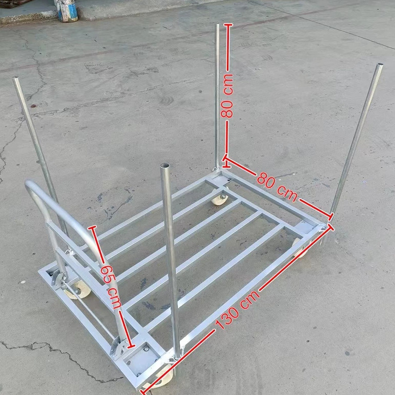 推车板布匹重型平板车手推车搬运车可拆拉布卷材拉两用车拖车