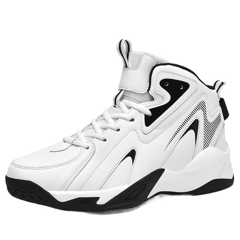 Zapatos deportivos de hombre otoño 2025 nuevo tipo de zapatos de baloncesto de cuero para hombres, comercio exterior coreano, tamaño extra 50 zapatos de hombre para correr