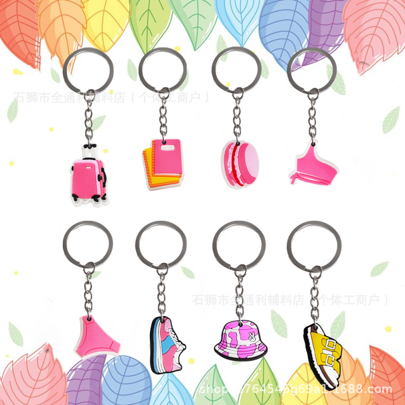 Preppy Student Keychain, High Aesthetic Value, Creative Cartoon Student Backpack Pendant, Detachable Bag Charm, Cross-Border Wholesale