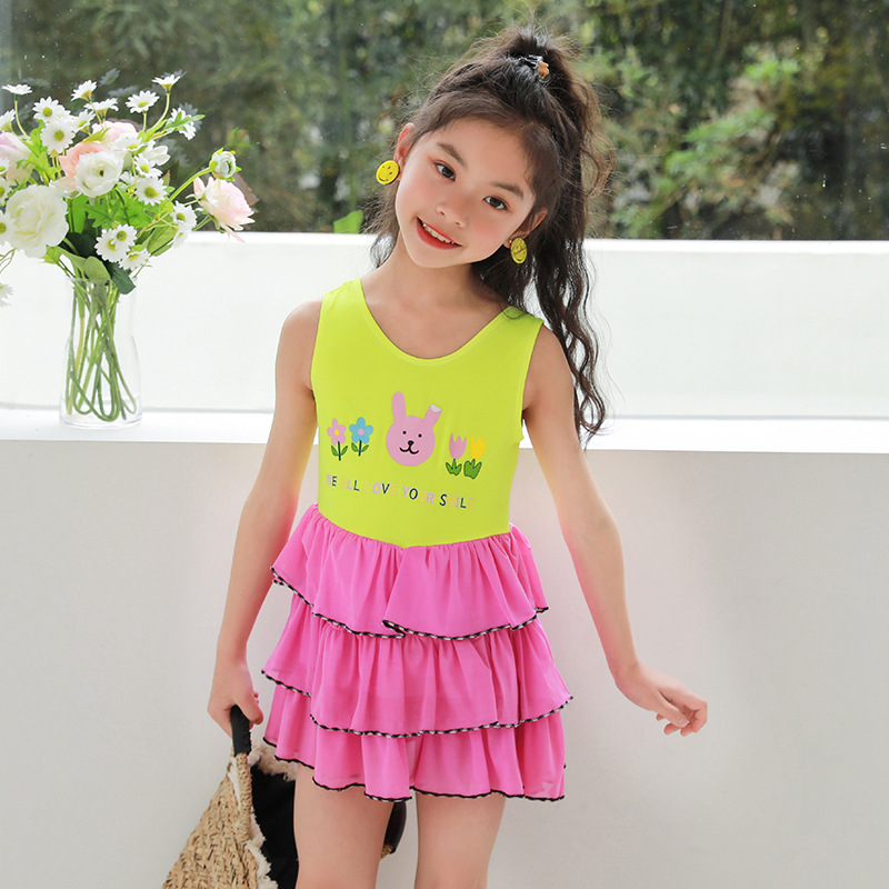 [Liquidación especial] Traje de baño para niños Traje de baño para niñas de una pieza para niñas Traje de baño de moda con falda de princesa