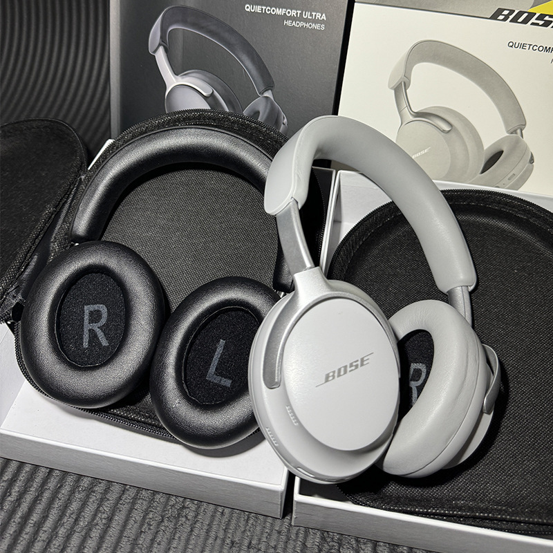 Noise canceling headset QC Ultra headset wireless bluetooth noise canceling headset music headset with leather bag cross border