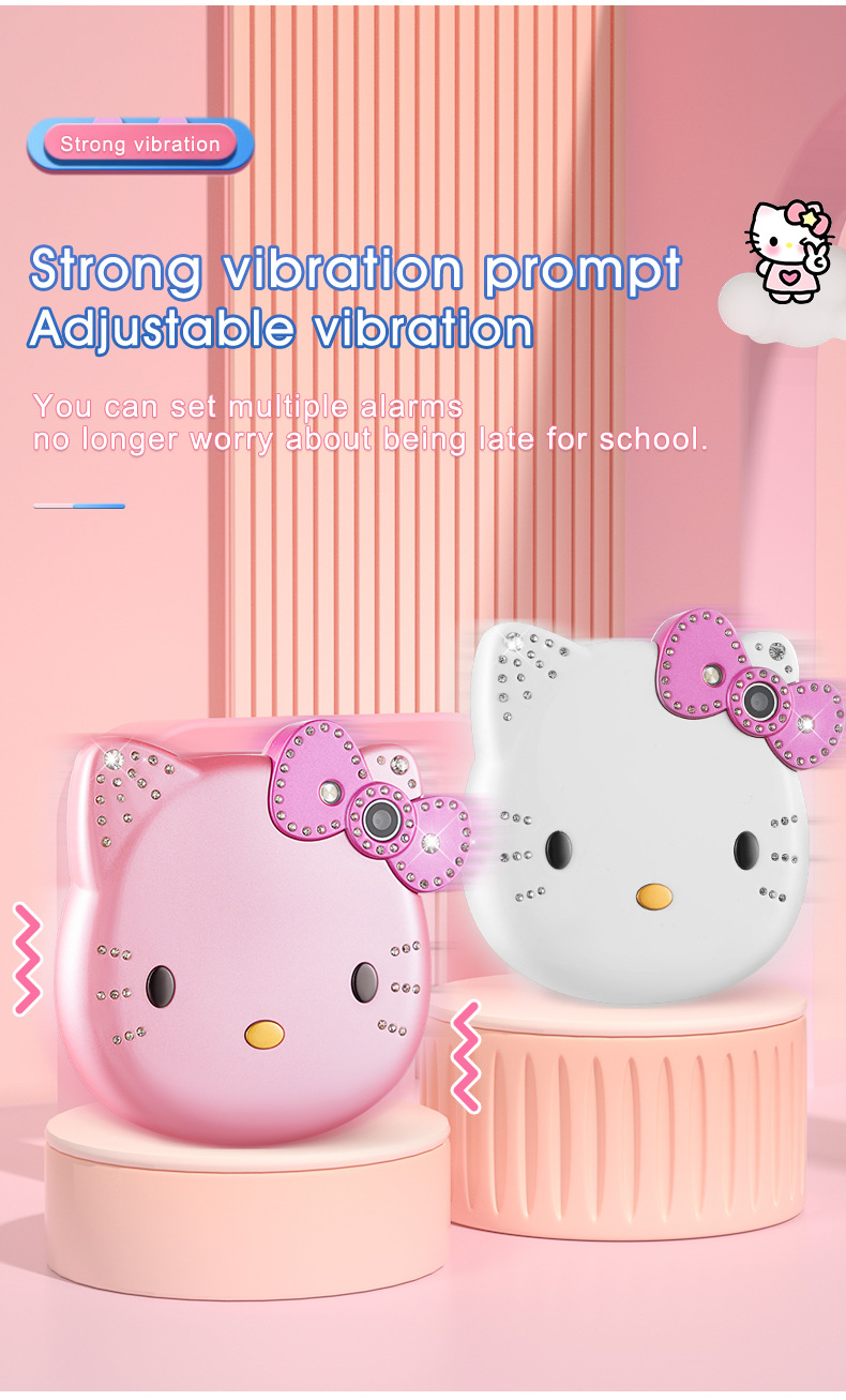 本物のサンリオハローキティ 50 周年記念折りたたみ電話通話多