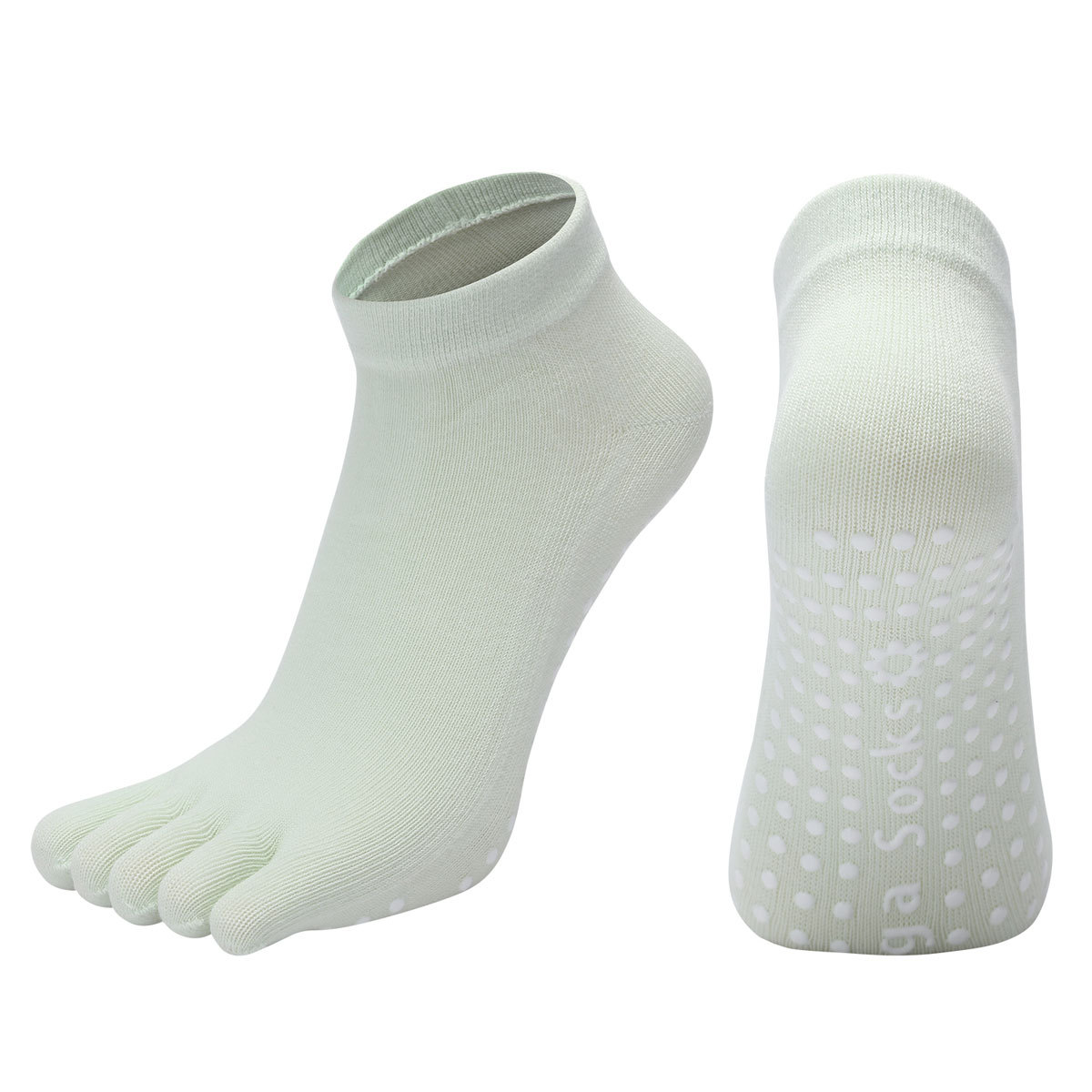 [Artículo Popular] Calcetines de Yoga de Cinco Dedos para Mujer con Agarre Antideslizante para Danza, Aeróbicos, Deportes, Fitness, Pilates Profesional y Meditación