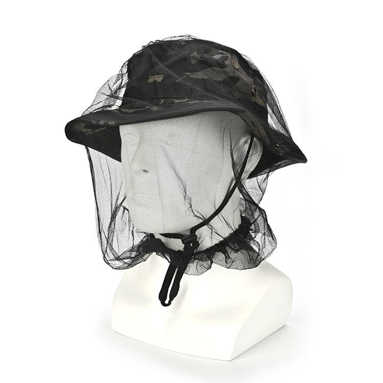 Sombrero anti-mosquito sombrero de pesca de los hombres cubierta de la cara protector solar máscara de malla transpirable pesca nocturna al aire libre a prueba de insectos apicultura sombrero anti-abeja
