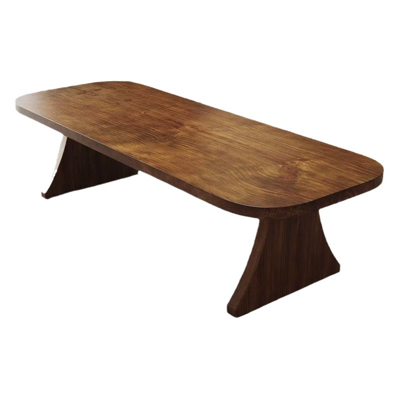 Новый чайный столик из цельного дерева в китайском стиле, полный набор, простой чайный столик цвета грецкого ореха, офисный Чайный домик, чайный столик кунг-фу