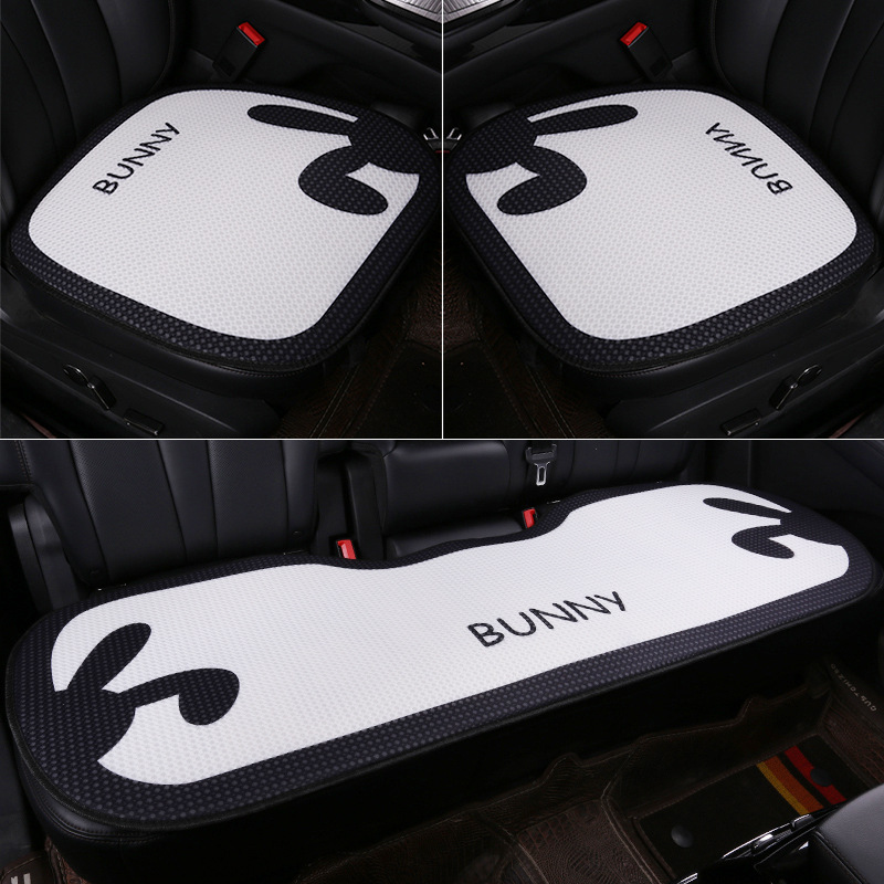 New Car Seat Cushion, Universal for All Seasons, Linen Seat Cushion, Half-Wrapped Waist-Cushion, Summer Cooling Pad, Non-Slip Breathable Seat Cushion Cover