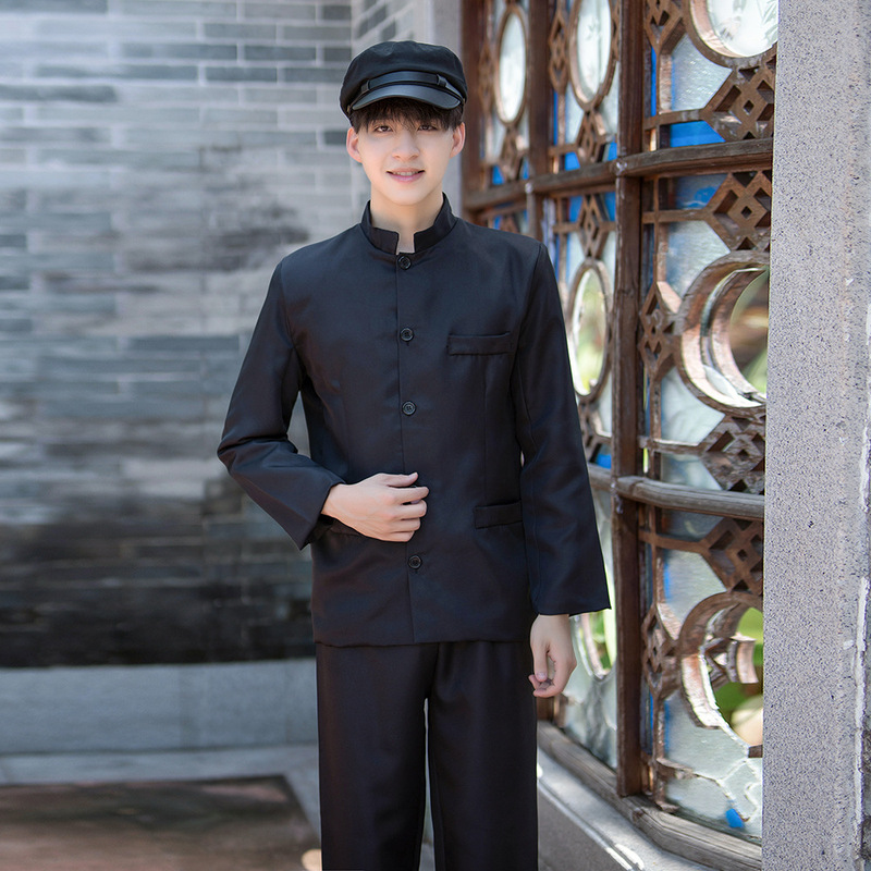 民国学生服女子五四青年服復古民国風学生服中山服合唱舞台公演班服|undefined